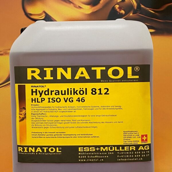 RINATOL® Hydrauliköl N°812 HLP ISO VG 46