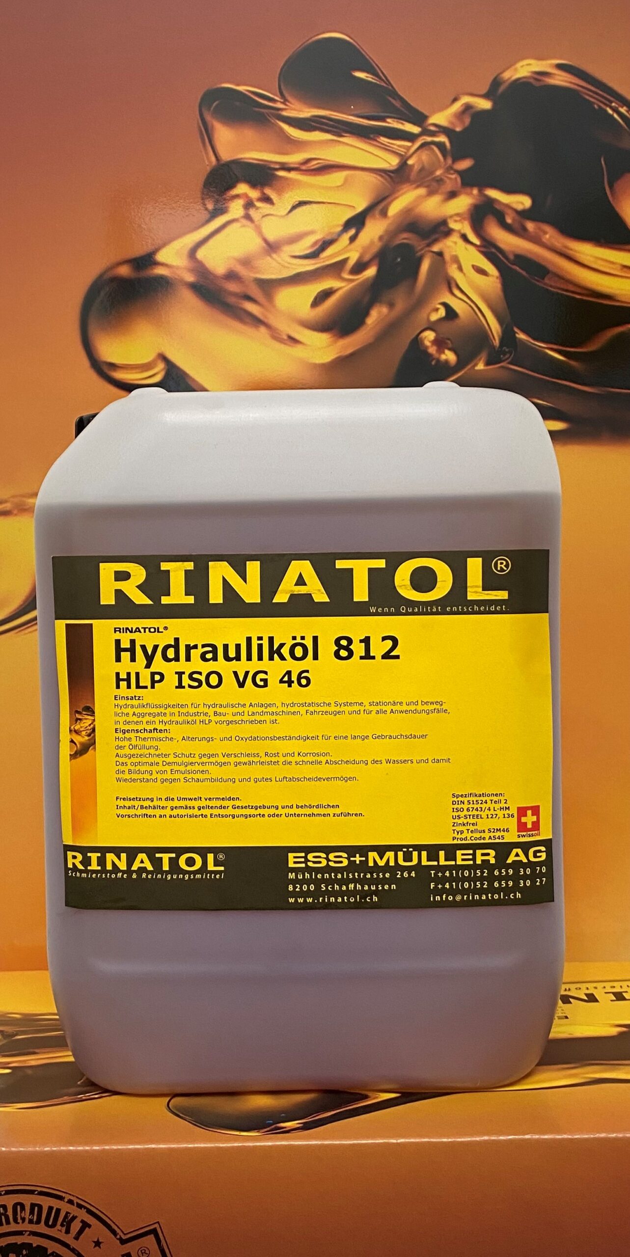 RINATOL® Hydrauliköl N°812 HLP ISO VG 46